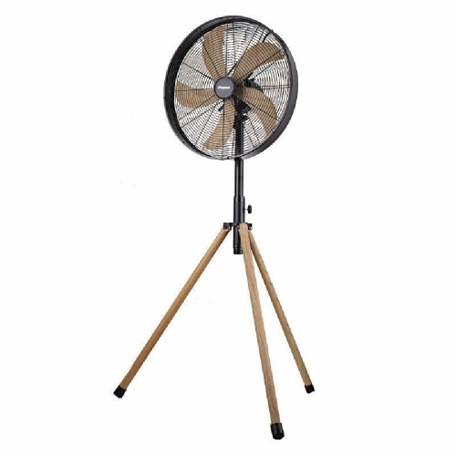 HIGH FLOOR FAN  PRSF-80580 45cm 70W BLACK METAL/WOODEN ΤΡΙΠΟΔΟ